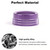 Voodonala for Dodge RAM Aluminum Gear Shift Shifter Switch Transmission Gear Selector Shift Lever Gearstick Knob Coverfor 2013-2017 Dodge RAM Interior Accessories,Purple 1pc