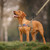Annchwool No Pull Dog Harness with Soft Padded Handle & Front Clip(Brown,L)
