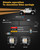Auxbeam 6 Modes Amber White Series 3-Inch LED Cubes 72W Offroad Pod Lights