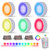 EverBrite Puck Lights with Remote, RGB 13 Color Changing Lights with Dimmer