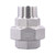 DERPIPE Cast Pipe Fittings Union - 1" NPT Female x 1" NPT Male Stainless Steel 304 Fitting,Class 150