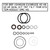 FSM013, Marine Rebuild Seal Kit Compatible with Evinrude Johnson