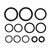 FSM013, Marine Rebuild Seal Kit Compatible with Evinrude Johnson