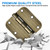 TDCHINGES Rounded Door Hinges 3.5" X 3 1/2 Inch Antique Brass 5/8" 6 Pack
