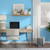 Cohoo Home Blue Wallpaper Peel and Stick Contact Paper Blue Silk 15.7 ×118”