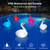Goallim Swan Floating Pool Lights Solar 4 PK, Inflatable IP68 Waterproof Auto Color Changing Led Glow Swan Pool Lights, Bright Solar Swan Pool Light Accessories for Pathway Yard Party Decor