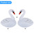 Goallim Swan Floating Pool Lights Solar 4 PK, Inflatable IP68 Waterproof Auto Color Changing Led Glow Swan Pool Lights, Bright Solar Swan Pool Light Accessories for Pathway Yard Party Decor