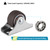Skelang 4-Pack Rigid Caster 1", Low Profile Caster Wheel, Top Plate Fixed Casters for Trundle Bed, Cabinet, Drawer, Total Load Capacity 106 Lbs