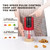PULOYA Mini Prep Food Processor 2 Cup Small Electric Food Chopper 2 Speed for Vegetables, Meat, Fruits and Nuts with 4 Stainless Steel Blades, 400-Watt, Red