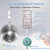 Wind Spinner Motor, 1-30 RPM Disco Ball Motor Battery Operated with Remote, Timing & Direction Setting, Slow Spinning Baby Crib Mobile Motor, Rotating Silver Wind Chime Motor for Mirror Ball Ornaments
