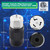 Sintron Generator Connector 50 Amp NEMA SS2-50R, USA/Canada Marine Shore 4-Pin Straight Blade Connector, 3 Pole 4 Wire Grounding 125V/250V, ETL Listed, Twist Locking Connector 50A CS6364 12500 Watts