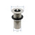 Leyso Stainless Steel 3-1/4-Inch Bar Sink Drain with 1-Inch NPS Thread