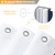 BTTN 72x96 Tall Geometric Waterproof Fabric Shower Curtain Set, Navy Blue