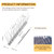 OFFO Bird Spikes for Outside, 304 Stainless Steel, 4 Pcs, 3.4 Ft