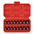 Mayouko 16 Pieces 3/8" Drive Low Profile Hex Socket Set, Impact Allen Bit Socket, CR-MO, 1/4"-3/4", 6mm-19mm, SAE&Metric