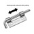 DGHAOP 4pcs 304 Stainless Steel Flat Pin Hinge Spring Latch Movable Spring Bolt Hinge Door Shafts for Cabinet Door