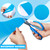 Nuanchu 12 x 80 Inch Vinyl Pool Liner Patch Self-Adhesive PVC Repair Patch for Bounce House Swimming Above Ground Pools Inflatable Boat(Sky Blue)