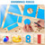 Nuanchu 12 x 80 Inch Vinyl Pool Liner Patch Self-Adhesive PVC Repair Patch for Bounce House Swimming Above Ground Pools Inflatable Boat(Sky Blue)