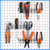 Coume 4 Pcs Pegboard Tool Holder Hooks for Screwdriver Pliers, Black