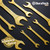 DURATECH Super-Thin Open End Wrench Set, 8-Piece, Metric