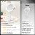 MIYADIVA Makeup Mirror with Lights,20X Magnifying Mirror with Light and Touch Switch,Vanity Mirror with 3 Color Light and 80 LEDs,2-Sided Lighted Magnified Mirror 8.8 Inches