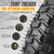 (2-Pack) 16x6.50-8 Tubeless Tires on Rim - Universal Lawn Mower and Garden Tractor Trailer Wheels - With Chevron Turf Treads - 3" Offset Hub, 3/4" and 5/8" Bearings - 4 Ply with 615 lbs Load Capacity