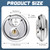 Chumia 16 Pack Padlocks Keyed Alike, Stainless Steel 2-3/4 Wide, 3/8 Shackle Disc Locks for Outdoor, Storage Units, Garages, Gym Lockers(Silver)