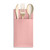 Linen-Feel Dinner Napkins With Flatware Pocket, 50-Count, Mellow Rose