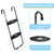 HBTower 2-Step Trampoline Ladder with Storage Bag & Wide Steps for Children