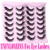 Fox Eye Lashes Mink Lashes Wispy 14 Pairs Cat Eye Lashes Strip False Eyelashes Natural Fake Eyelashes Pack by TNFVLONEINS
