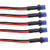 Biqing 5PCS T10 W5W 194 LED Bulbs Sockets,T10 Male Socket Pre-wired Harness Plug Connector Adapter for Parking Light, Backup Light, Dome/Map Light