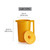 Tupperware Impressions Classic Sheer 1 Gallon Pitcher with Lid in Papaya, Dishwasher Safe and BPA Free, Mess-Free, Reusable Plastic Pitcher with Extra Large Capacity