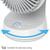 Honeywell QuietSet 5 Oscillating Table Fan, White, HTF337W