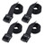 Ayaport Lashing Straps with Buckles Adjustable Cam Buckle Tie Down Cinch Strap for Packing Black 4 Pack
