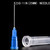 25 Pack 3ml/cc Plastic Luer Lock Syringa with 23Ga and Cap, Individually Sealed Wrapped, for Scientific Labs, Measuring Liquid, Refilling Cartridges or Glue Applicator