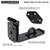 HILLMASTER Door Hasp Latch 90 Degree, 7-3/4" Extra Thick Heavy Duty Steel Safety Gate Door Lock Padlock Clasp Hasp Lock Latch for Fence Gate Barn Door Shed Closet Cabinet, Black Finish