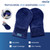 REVIX Moist Heat Hand Warmers Glove, Microwavable Mittens for Finger, Navy