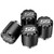 CLUBRALLY SS Golf Cart Wheel Center Caps-4 Pack,Fits EZGO,Club Car,Yamaha - 2.75" Black Hub Caps for 8, 10, 12 inch Rims,Push-in Style,Height 3.21"