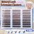Brown Manga Lash Clusters With Spikes Natural Cluster Eyelash Extensions 300Pcs False Lashes Clusters D-Curly 8-16MM Individual Lashes Extension DIY Waterproof Daily Anime Eye Lash Clusters
