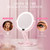 Travel Makeup Mirror with Lights, 1X/30X Double-Sided Magnifying Mirror