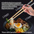 7 Pairs Reusable Training Chopsticks Helpers for Kids Adults Trainers Beginner and Each Age Learner, Non-Slip and Portable Practice Wooden Chopsticks Hinges Connector Set (1.Japanese stamp)