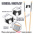 7 Pairs Reusable Training Chopsticks Helpers for Kids Adults Trainers Beginner and Each Age Learner, Non-Slip and Portable Practice Wooden Chopsticks Hinges Connector Set (1.Japanese stamp)