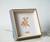 PLUSCHEN 6x6 Blue Beige Square Picture Frame, 6x6 Resin Photo Frame, Wall and Desktop Display Picture Frame, Plexiglass