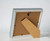 PLUSCHEN 6x6 Blue Beige Square Picture Frame, 6x6 Resin Photo Frame, Wall and Desktop Display Picture Frame, Plexiglass