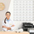 Hillban Acrylic Business Card Holder Wall Mount Office, 48 Pockets