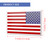 SIPYTOPF 5" x 3" 3D American Flag Metal Car Sticker (Red&White)