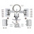 Garage Door Lock Kit with Spring Latch （Including All Hardware） Garage Door Lock Set Fits 1-3/8" Through 2" Thick Doors(Random Keyed) for Single/Double max Width to 18ft