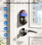 Veise RZ-C Keyless Entry Door Lock with 2 Lever Handles, Matte Black