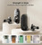 Veise RZ-C Keyless Entry Door Lock with 2 Lever Handles, Matte Black