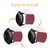 3 Pack Bands Compatible with Gizmo Watch Band Replacement, Soft Silicone Adjustable Sport Strap Replacement Wristbands for Verizon Gizmo Watch 2 / Gizmo Watch 1 Smartwatch (Black+Wine Red+White)